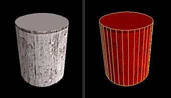 Cylinder with 32 sides