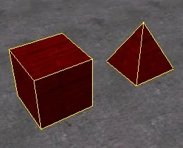 Turning a cube into a pyramid