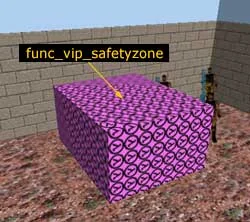 Defining the VIP rescue area using the func_vip_safetyzone object