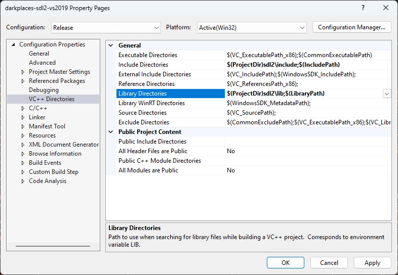How to compile DarkPlaces engine in Visual Studio