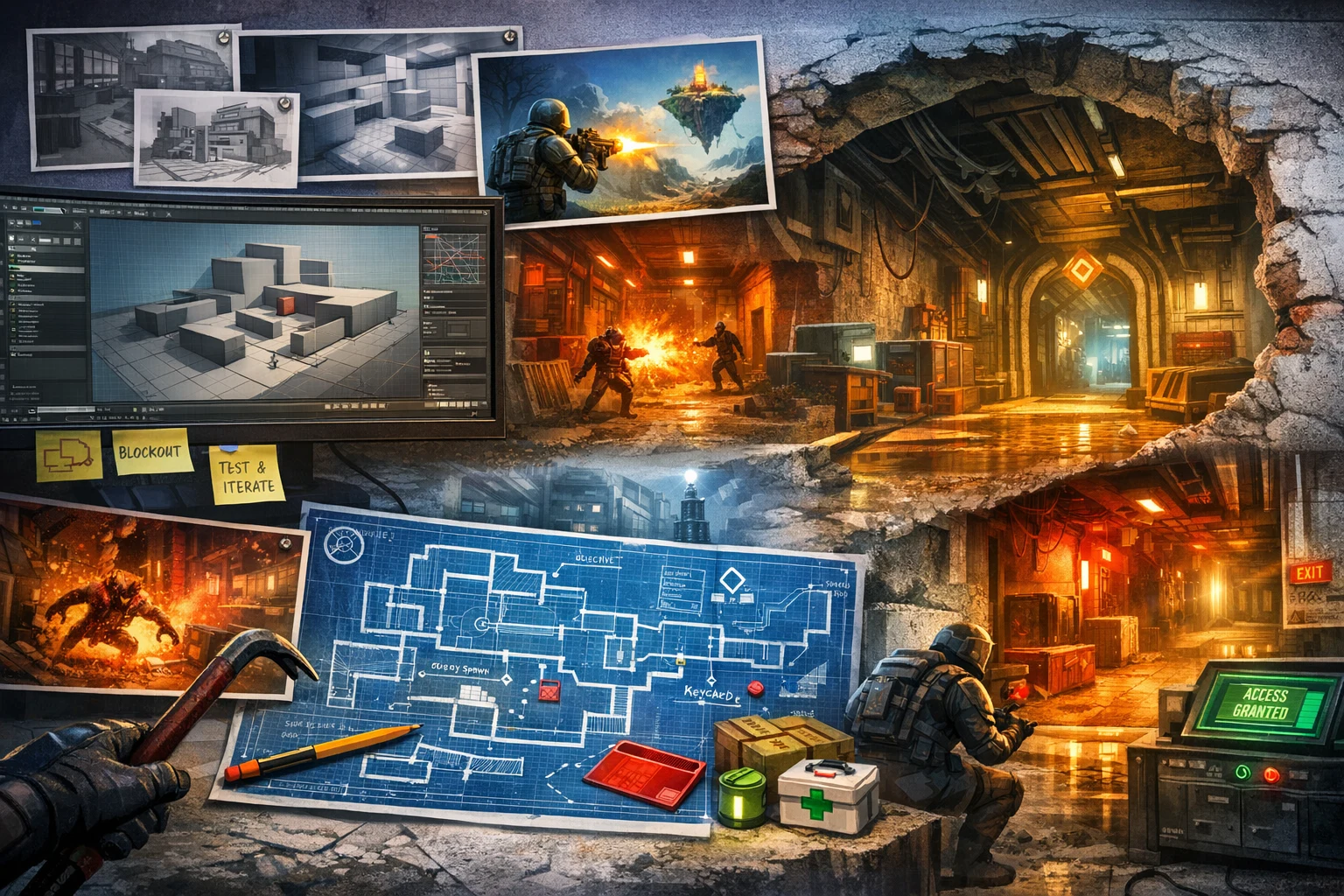 Level Design for Action Games: From Blockout to Playable Experience