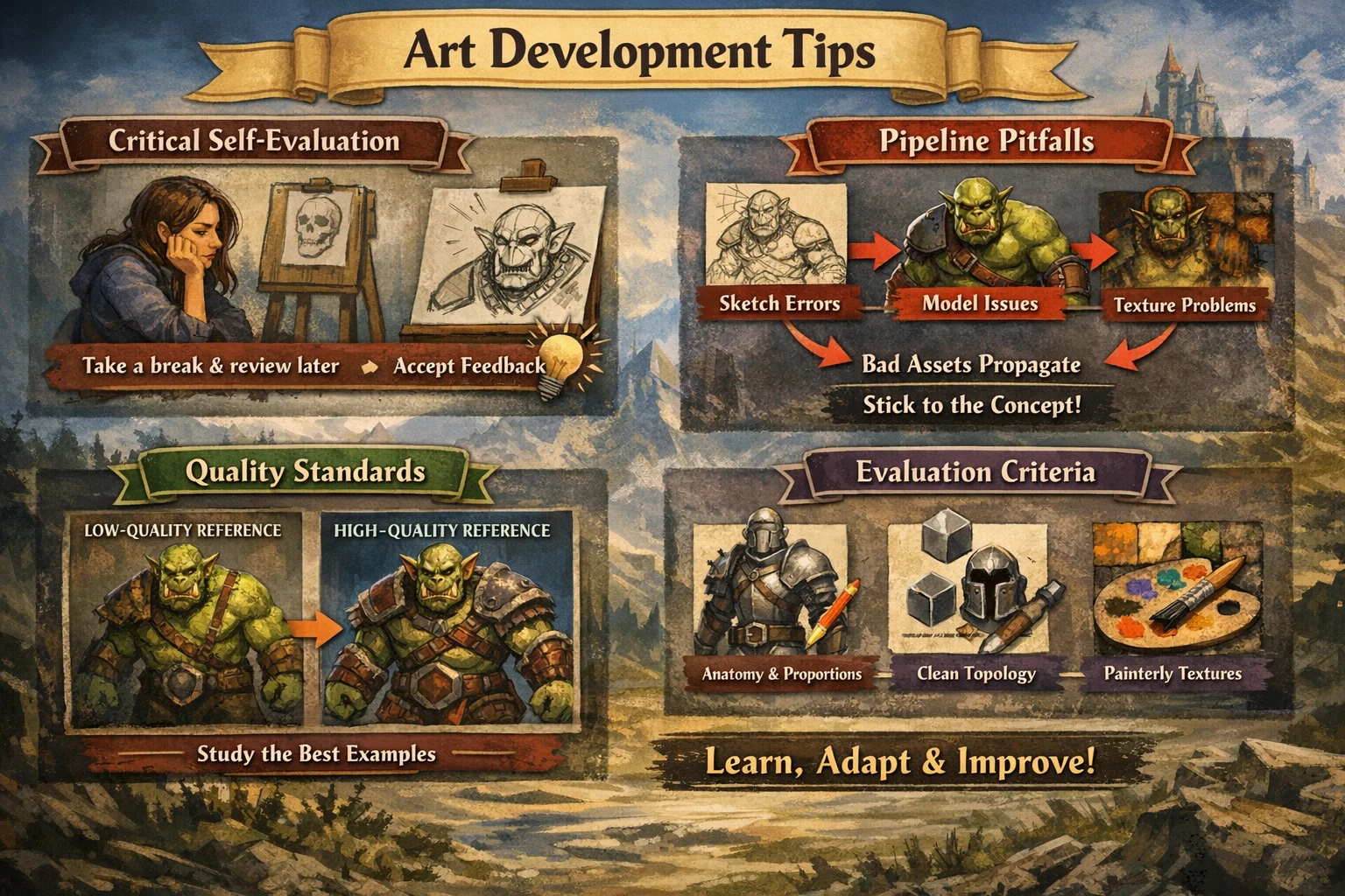 Critical Self-Evaluation in Game Art
