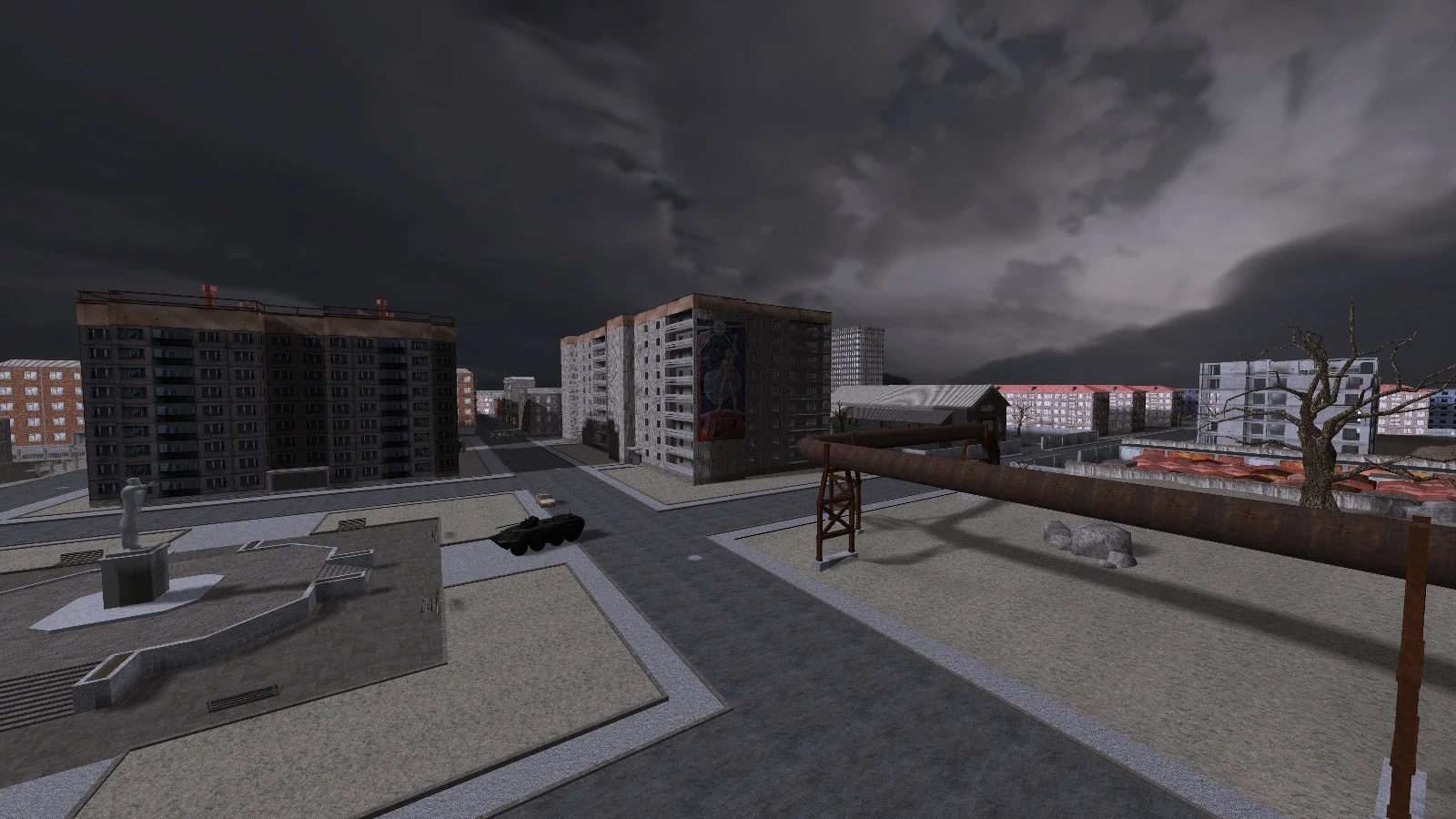 First level prototype loaded in DarkPlaces (Quake) engine.
