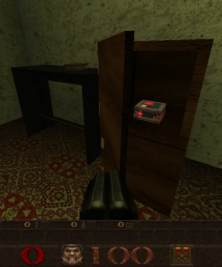 Cabinet with rotating door