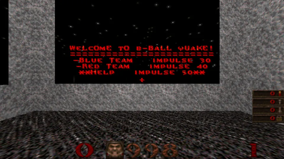 Quake B-Ball in-game screenshot